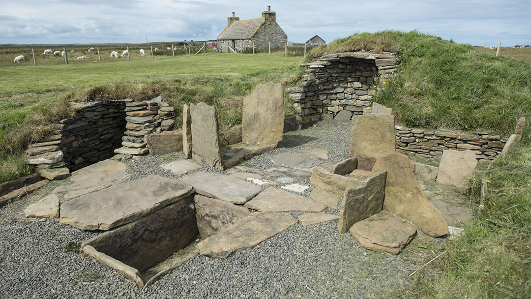 Meur burnt mound in Sanday, Orkney