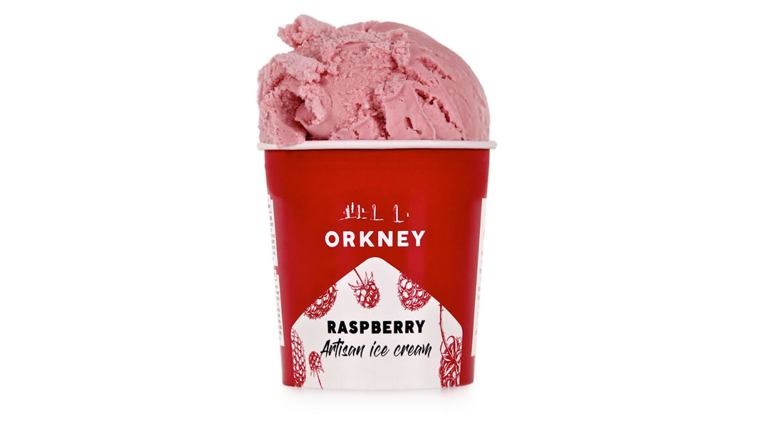 Raspberry Orkney Ice Cream