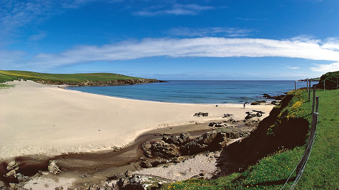 Skaw Beach in Shetland