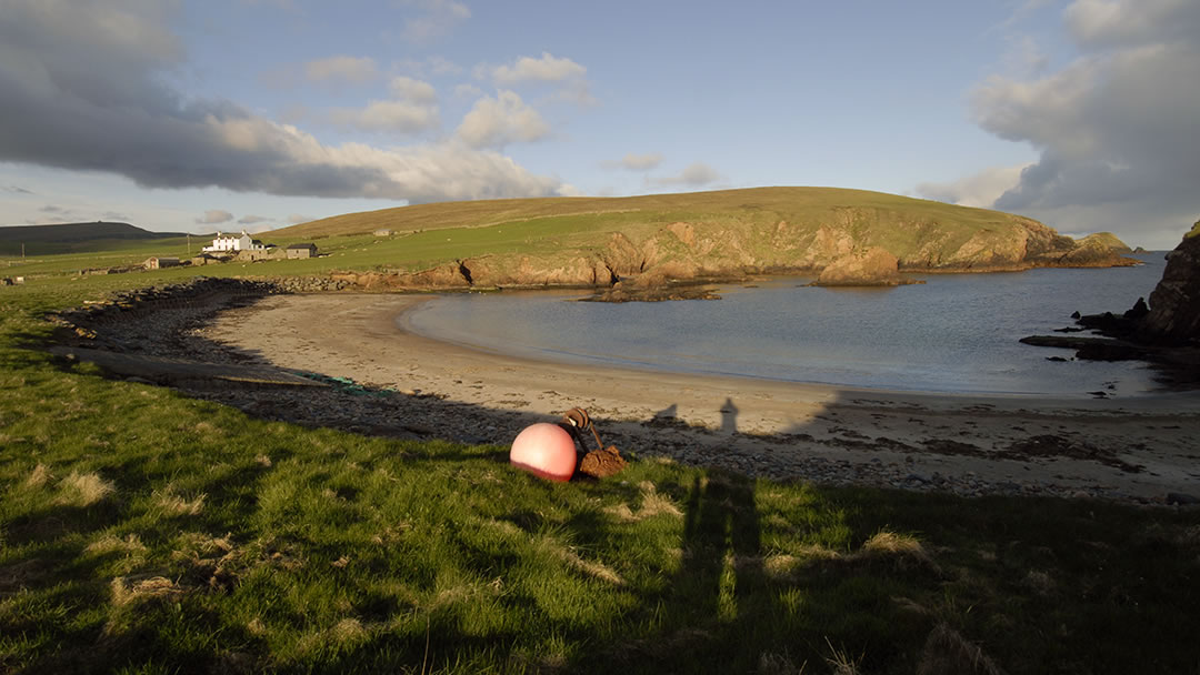 Spiggie Beach in the South West of Shetland