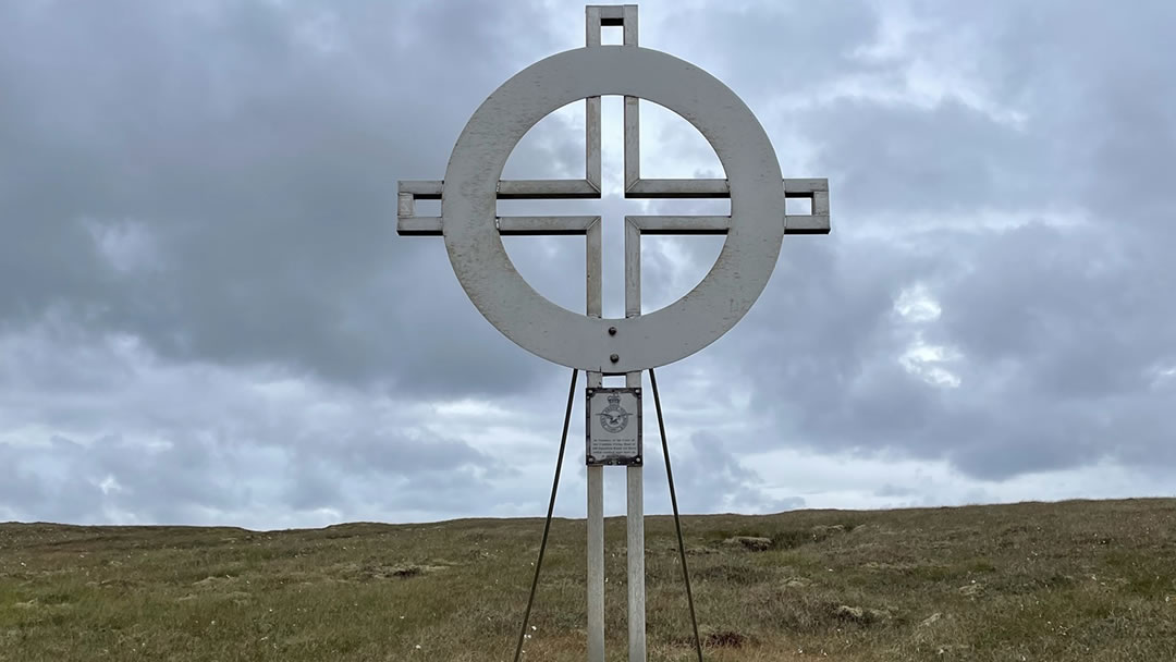 Catalina memorial in Yell, Shetland