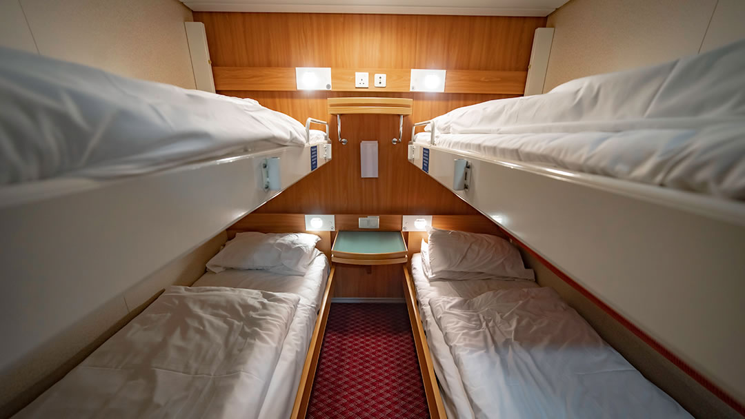 Inside 4-berth cabin