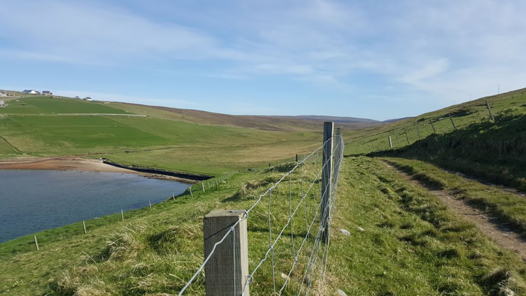 Trackway to Grommond, Herra from Grimister, Herra in Yell, Shetland