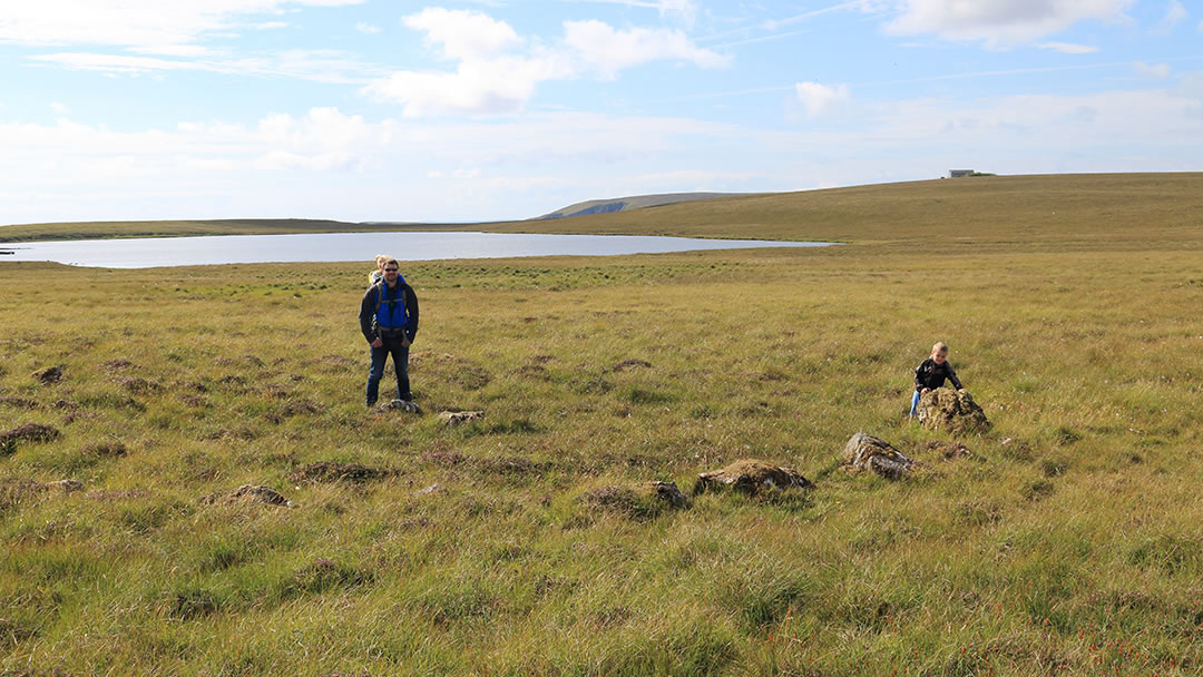 Haltadans stone circle in Fetlar, Shetland