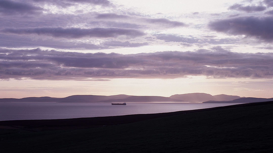 Tanker in Scapa Flow, Orkney
