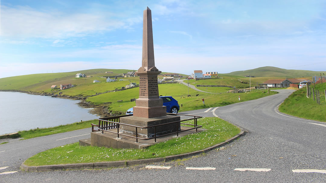 Memorial at the Road Junction by Des Blenkinsopp