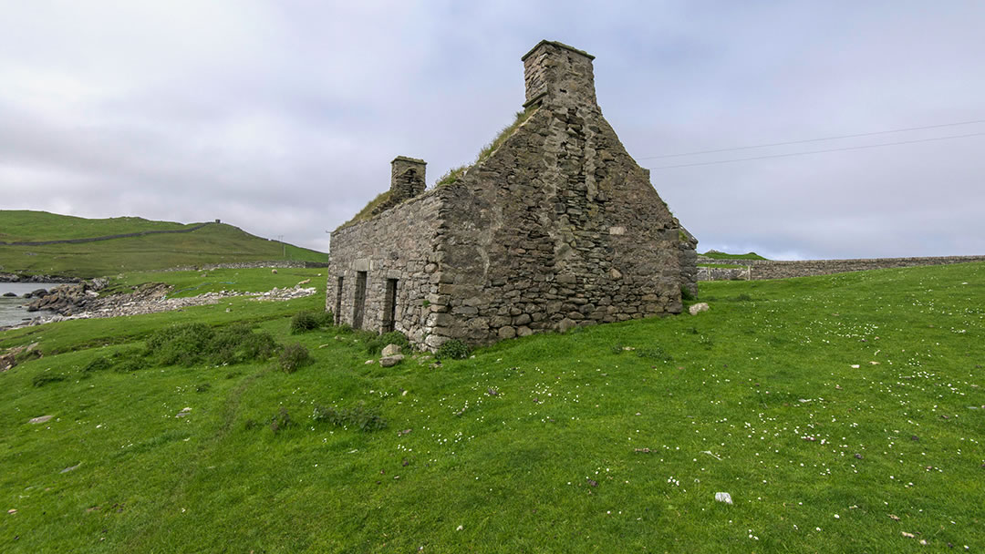 Fishing booth in Lunna Ness, Shetland