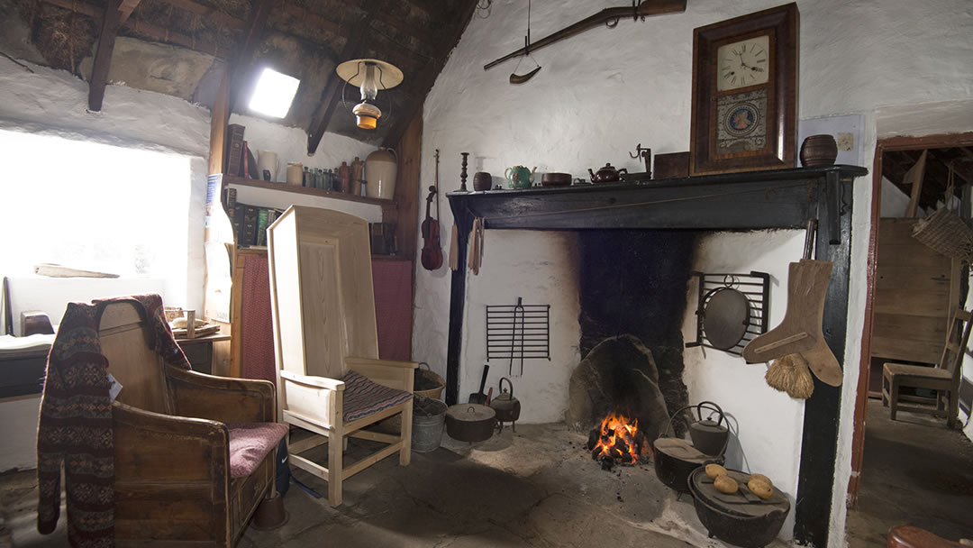 Inside the Shetland Crofthouse Museum