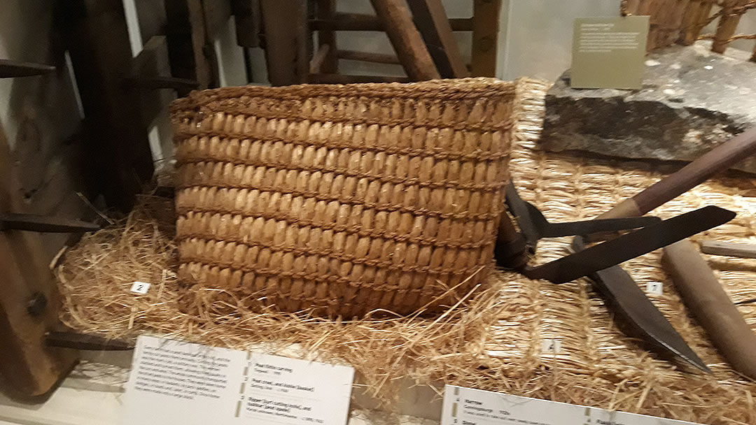 Keishie baskets used by crofters with their Shetland Ponies