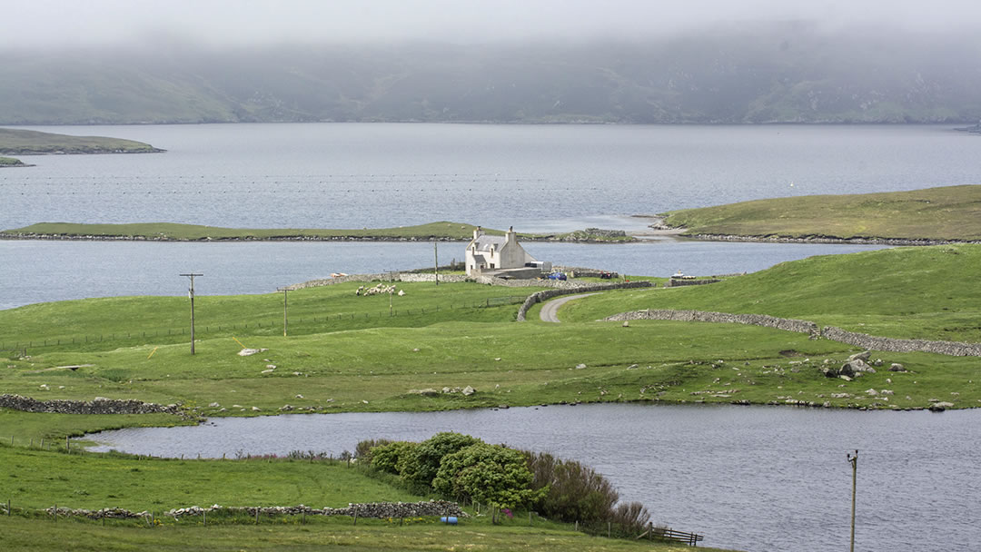 Lunna in Shetland - landscape