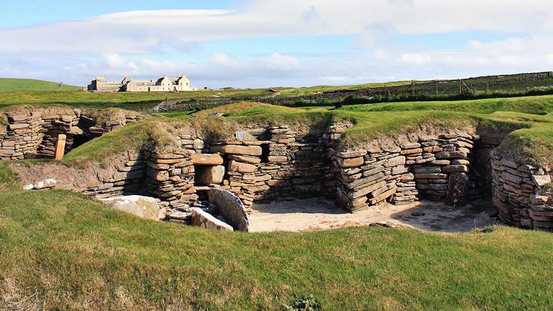 Skara Brae and Skaill House in Orkney