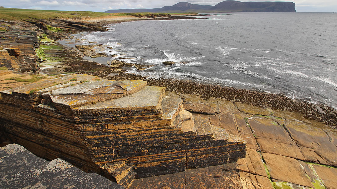 The naming stone at Billia Croo, Stromness, Orkney