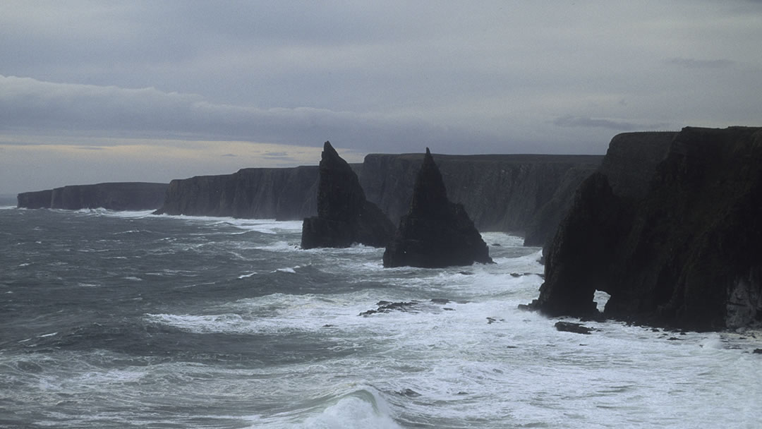 The Duncansby Stacks on a wild day