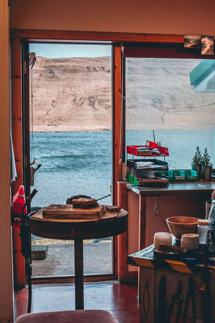 View from the Shetland Jewellery Workshop