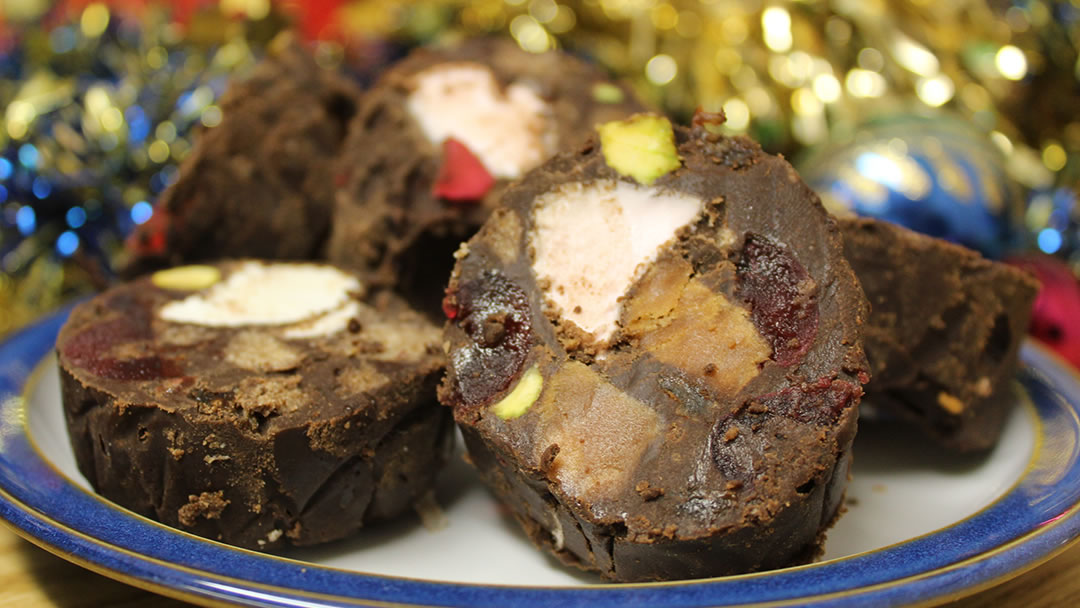 Yuletide Rocky Road Log recipe