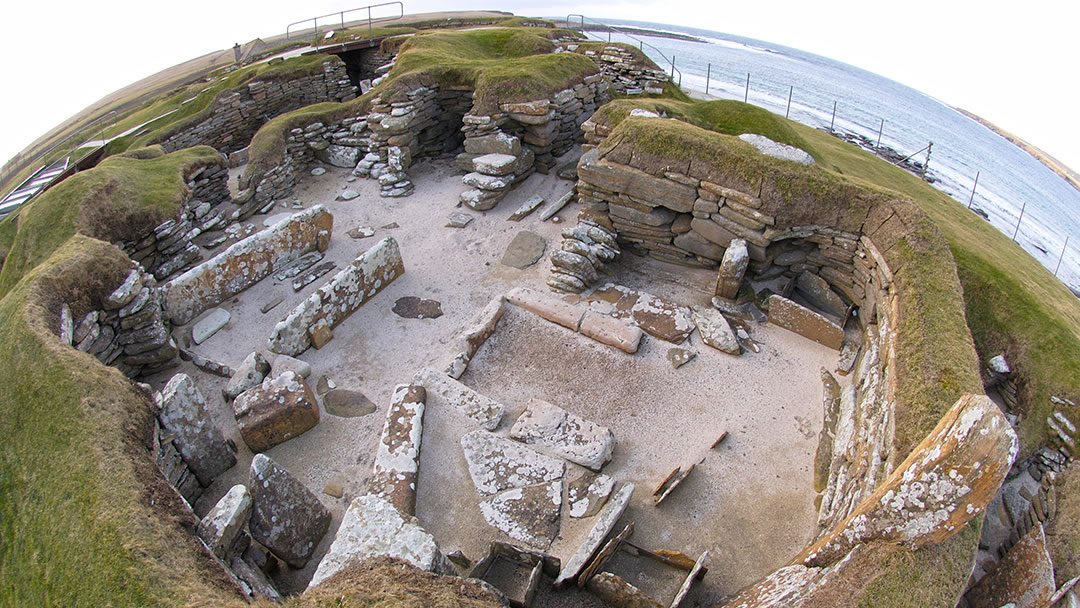 Skara Brae Neolithic Village in Orkney