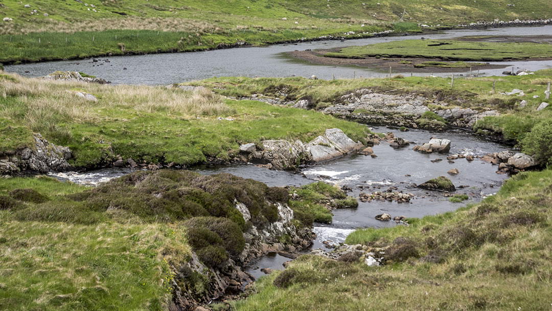 Burn at Laxo in Shetland