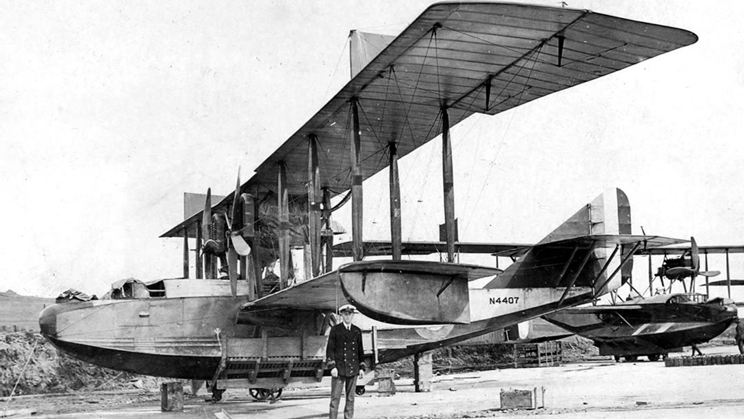 Felixstowe F3 - one of the seaplanes in service at Catfirth