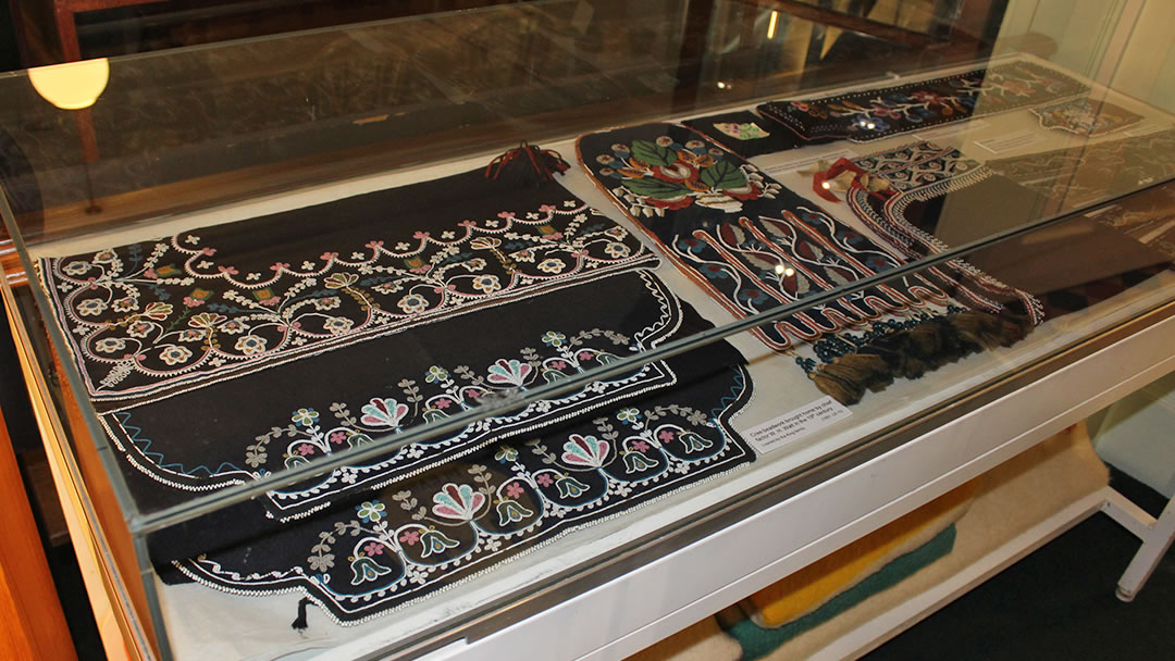 First Nation beadwork in the Stromness Museum