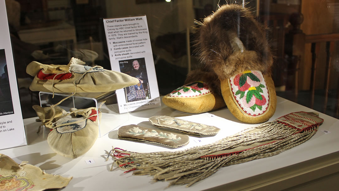 Handmade goods from First Nation and Orcadian families in the Stromness Museum