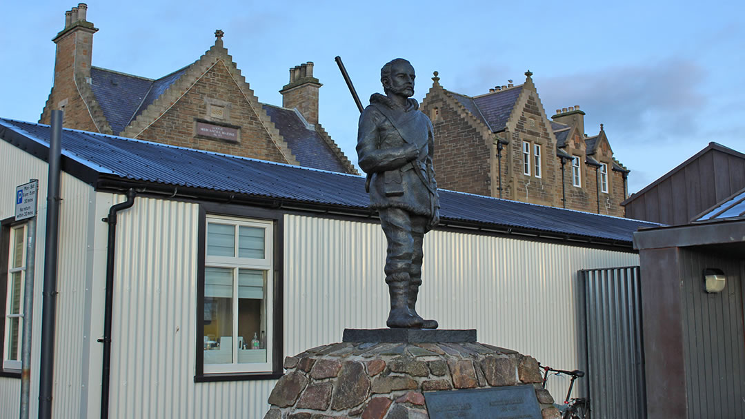 John Rae statue in Stromness Orkney