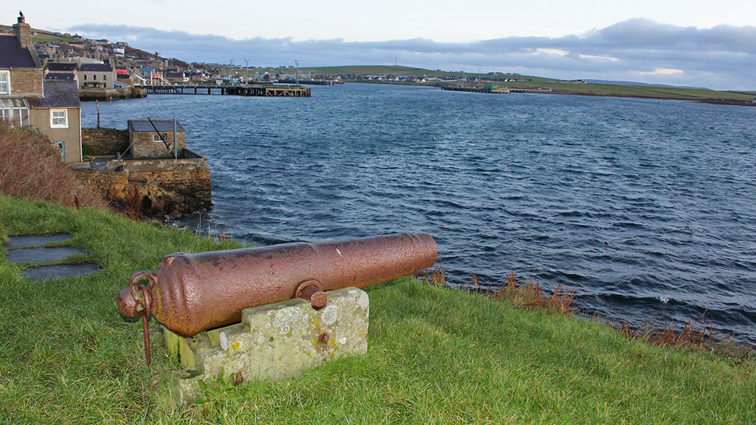 The cannon in Stromness comes from an American Privateer, The Liberty, which was captured in 1813