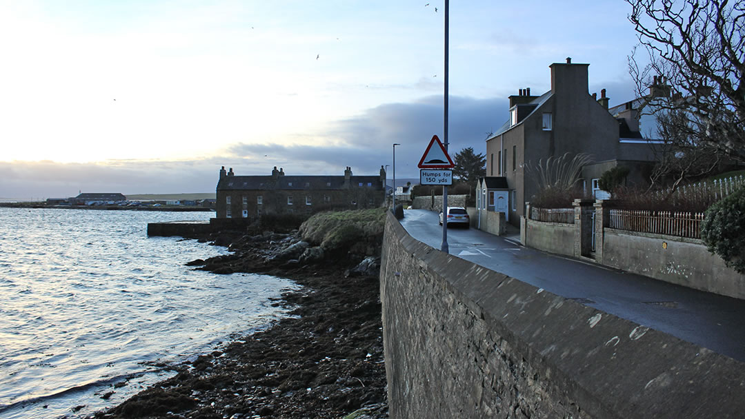The double houses at the south end of Stromness belonged to whaling agent Christian Robertson