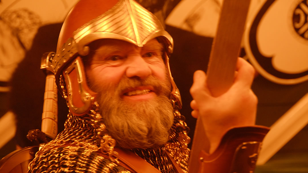 A Viking at a Shetland fire Festival