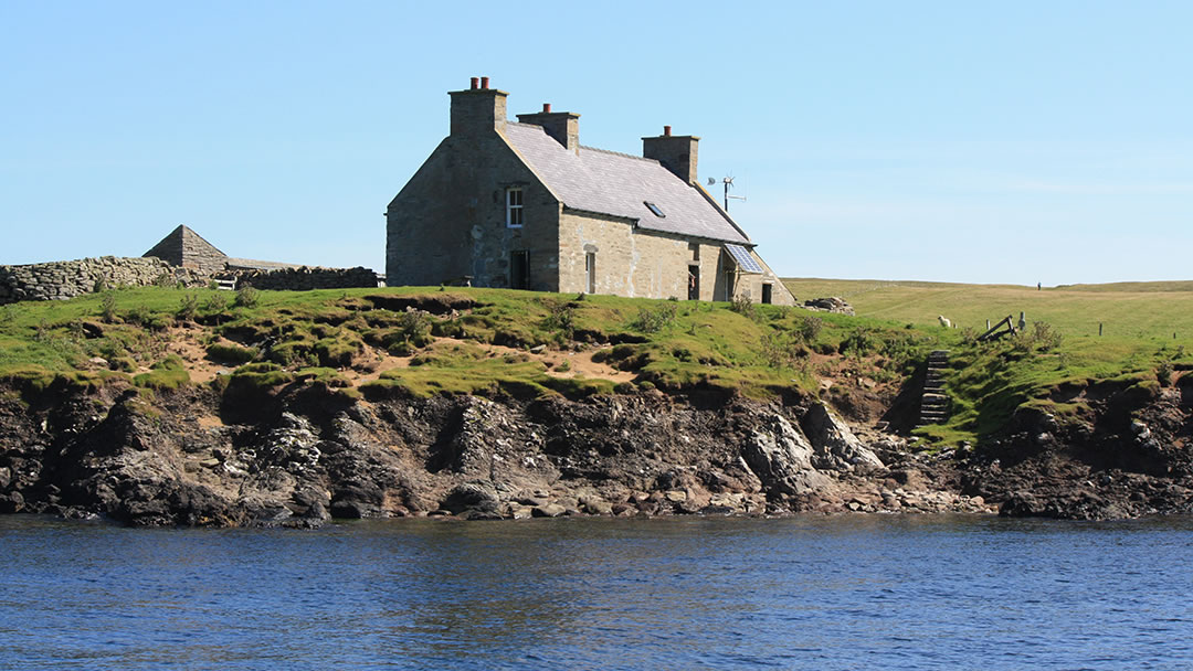 17th century house at Gungstie in Noss