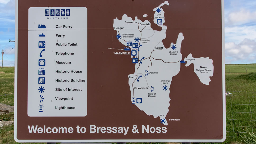 Bressay map