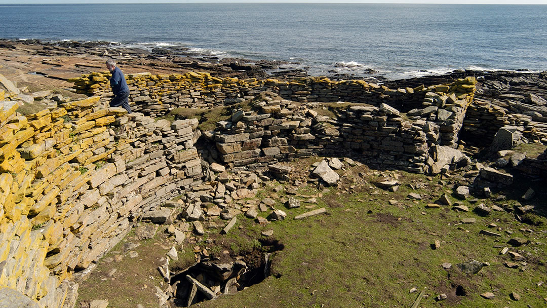 Broch of Burrian in North Ronaldsay, Orkney