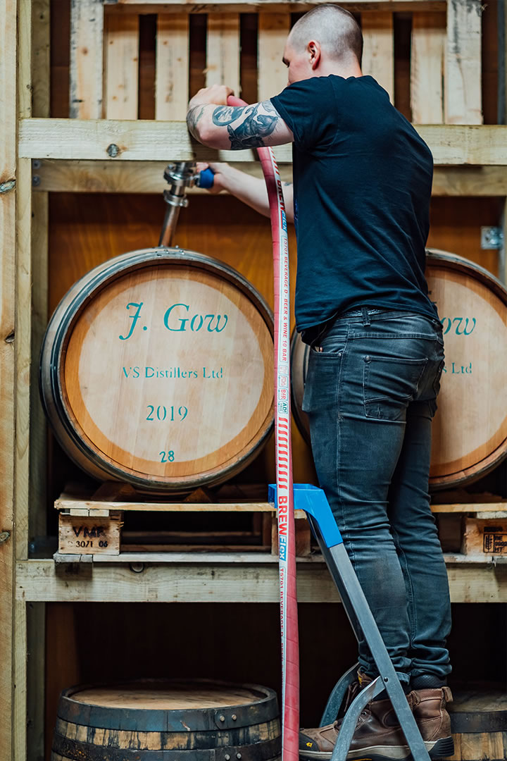 J.Gow rum barrels and Collin Van Schayk