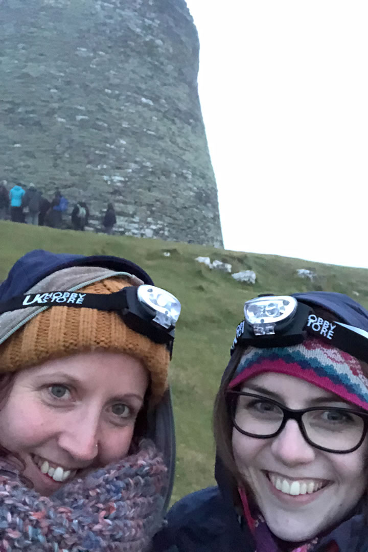 Laurie and Helen at Mousa Broch, Shetland