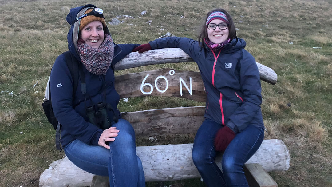 Laurie and Helen in Mousa, Shetland