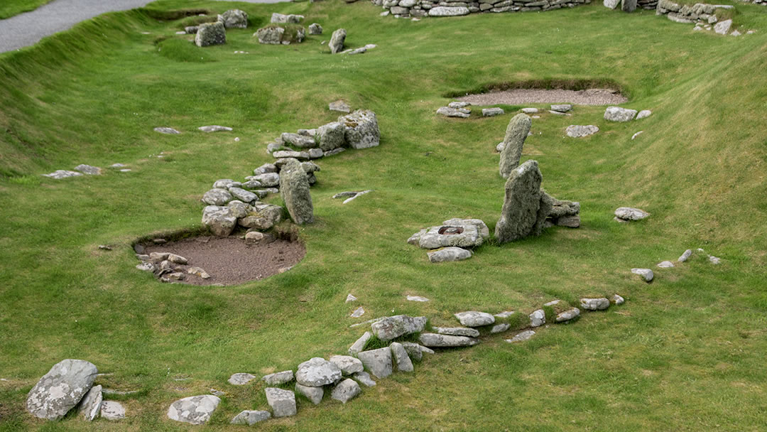 Remains of the Bronze Age House at Jarlshof