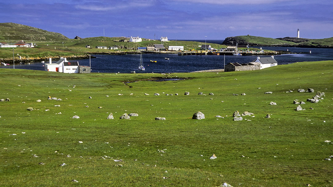 Out Skerries harbour, Shetland