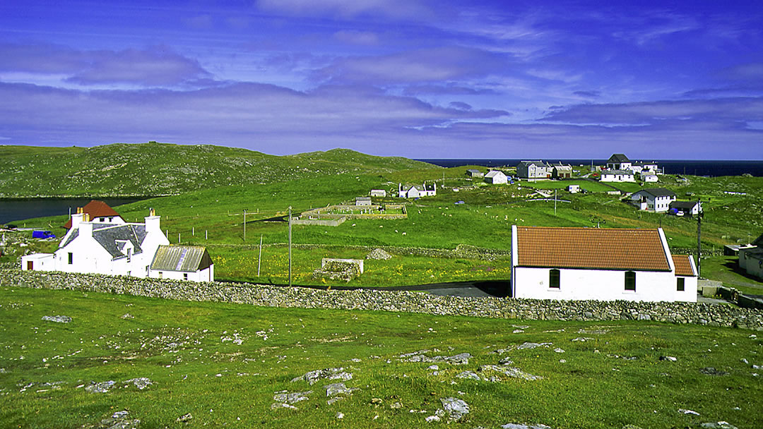 Out Skerries houses, Shetland