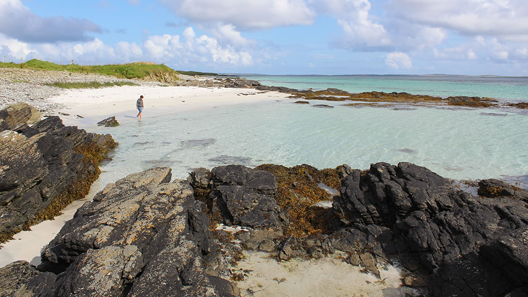 Egilsay's sandy beach is a superb find!