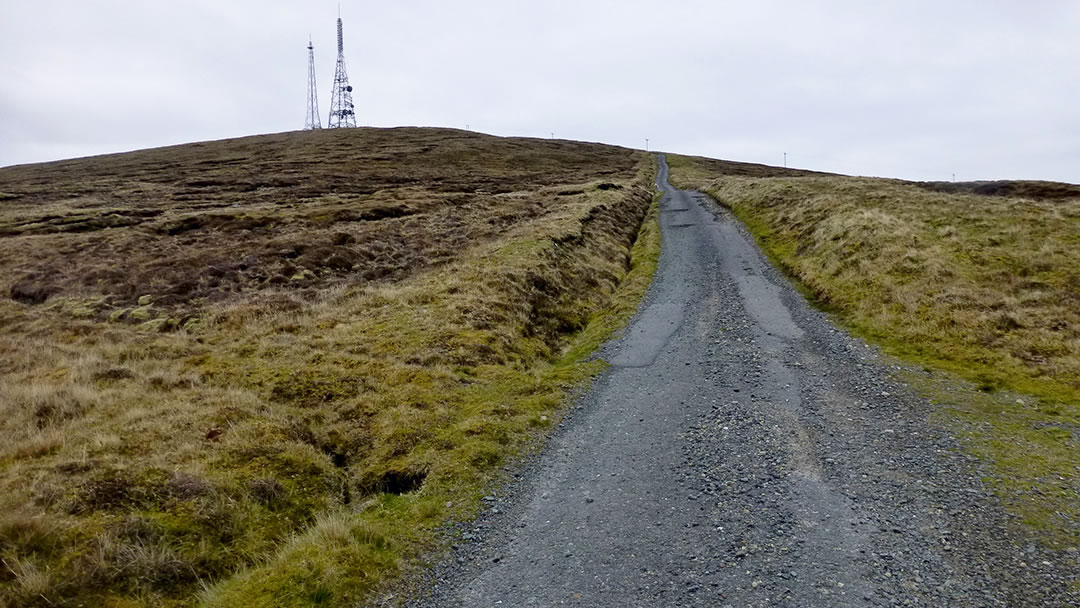 Rough track up towards the Ward of Bressay