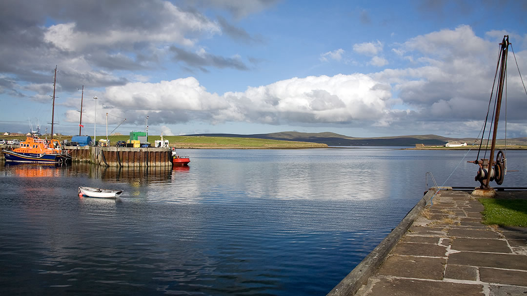 Stromness waterfront and pier