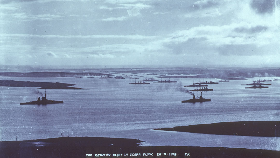 The German High Seas Fleet in Scapa Flow, Orkney