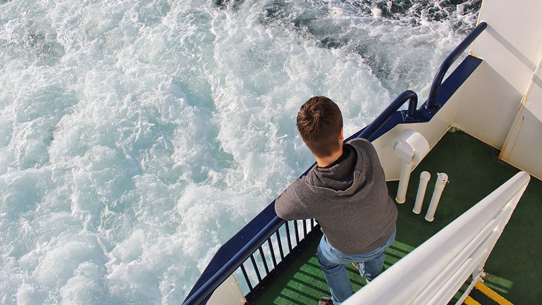 The ferry to Egilsay in Orkney