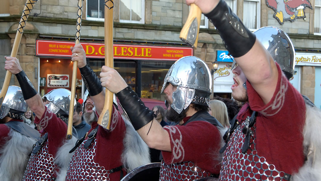 The Jarl Squad sing the Up Helly Aa song