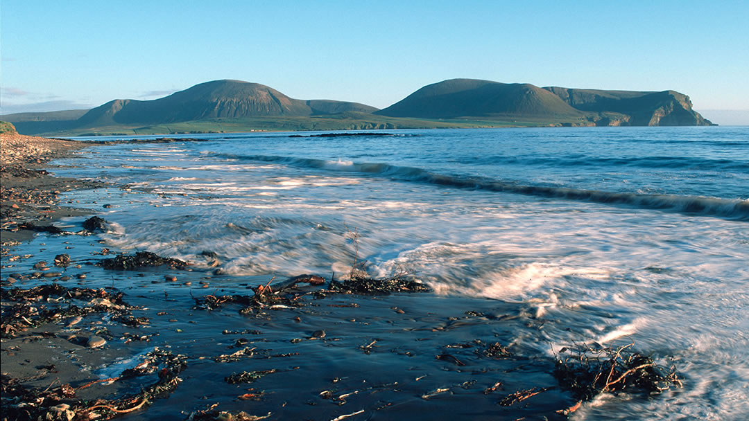 Ward Hill, the Cuilags and the Kame of Hoy from the Mainland of Orkney