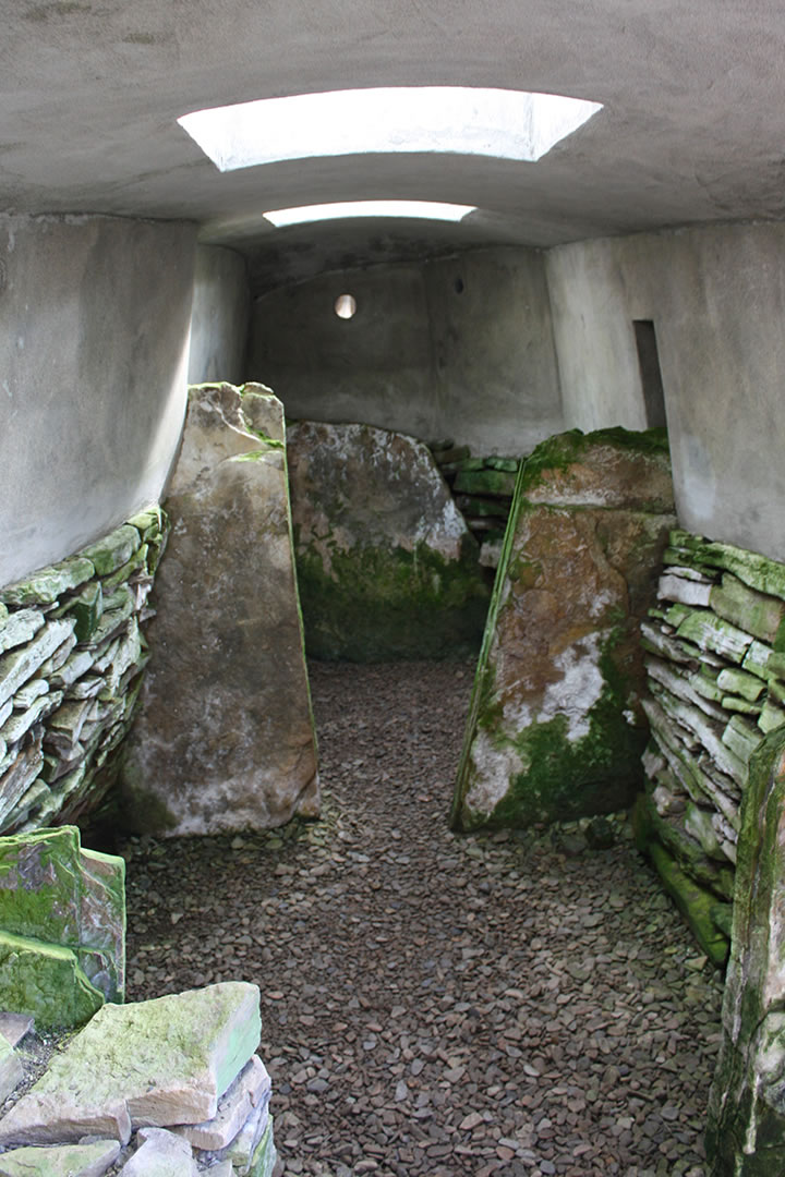 The interior of Blackhammer Tomb, Rousay, Orkney