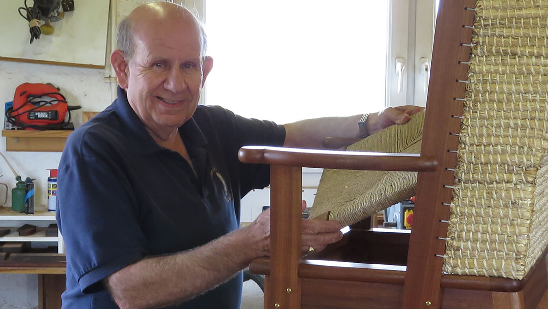 Robert H Towers making Orkney Chairs