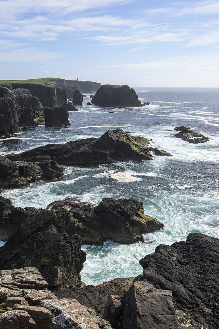 Eshaness cliffs in Shetland