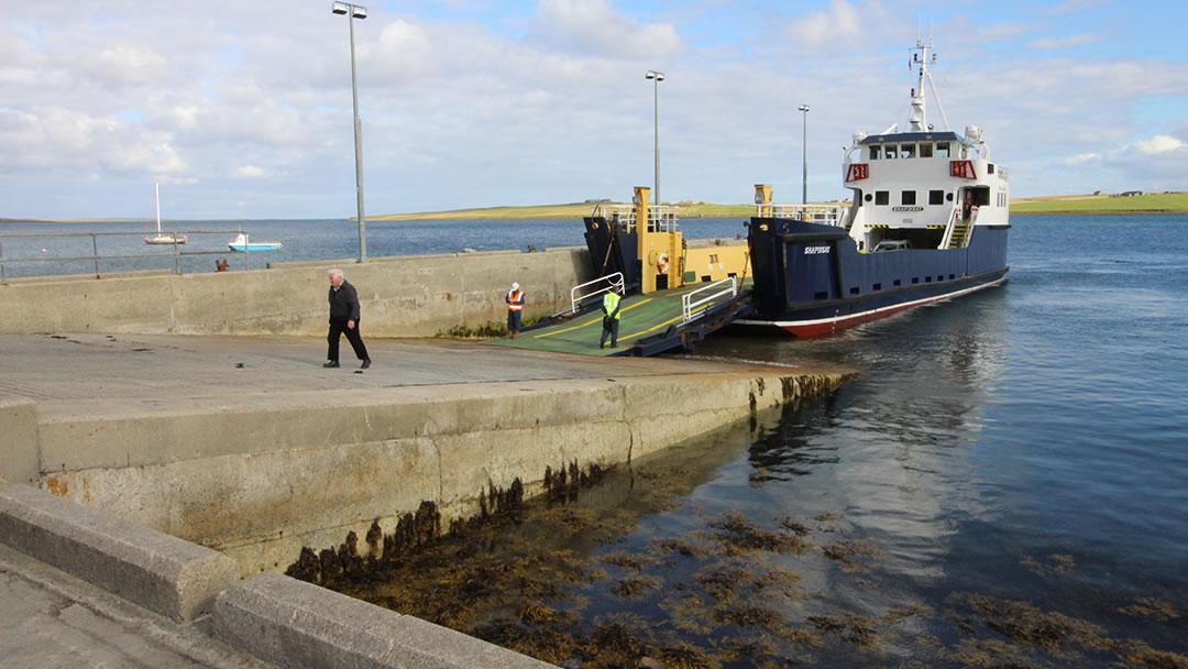 The ferry to Rousay, Orkney