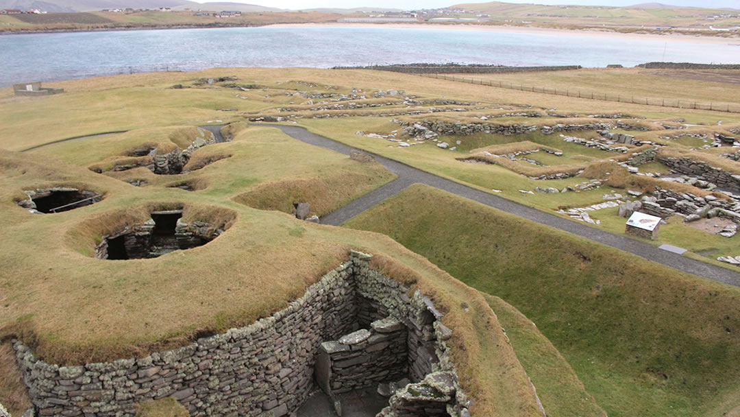 Iron Age dwellings, Jarlshof, Shetland