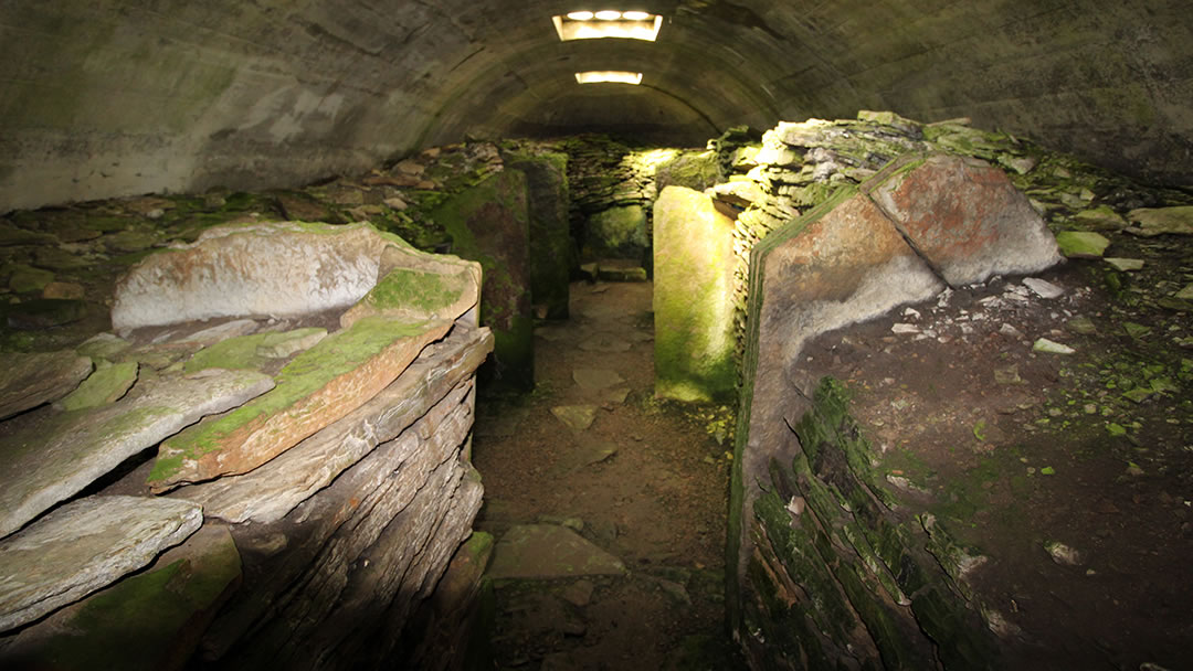 Knowe of Yarso interior, Rousay, Orkney